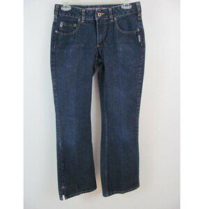 Silver Jeans Women's Size 28 (28 x 29 Measured) Bootcut Dark Wash Slit Leg